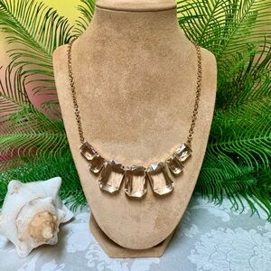 Faux crystal necklace